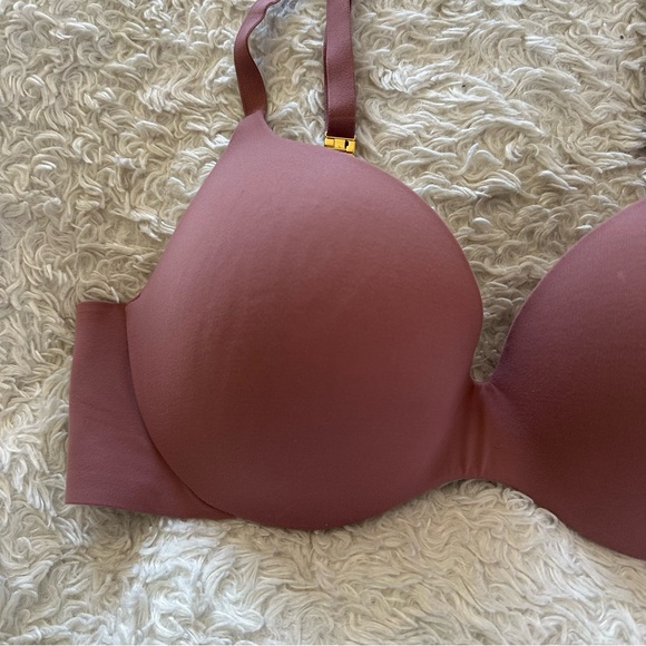 Victoria's Secret Incredible Perfect Shape Push-Up Bra Mauve Dusty Rose Size 36C - Picture 4 of 9